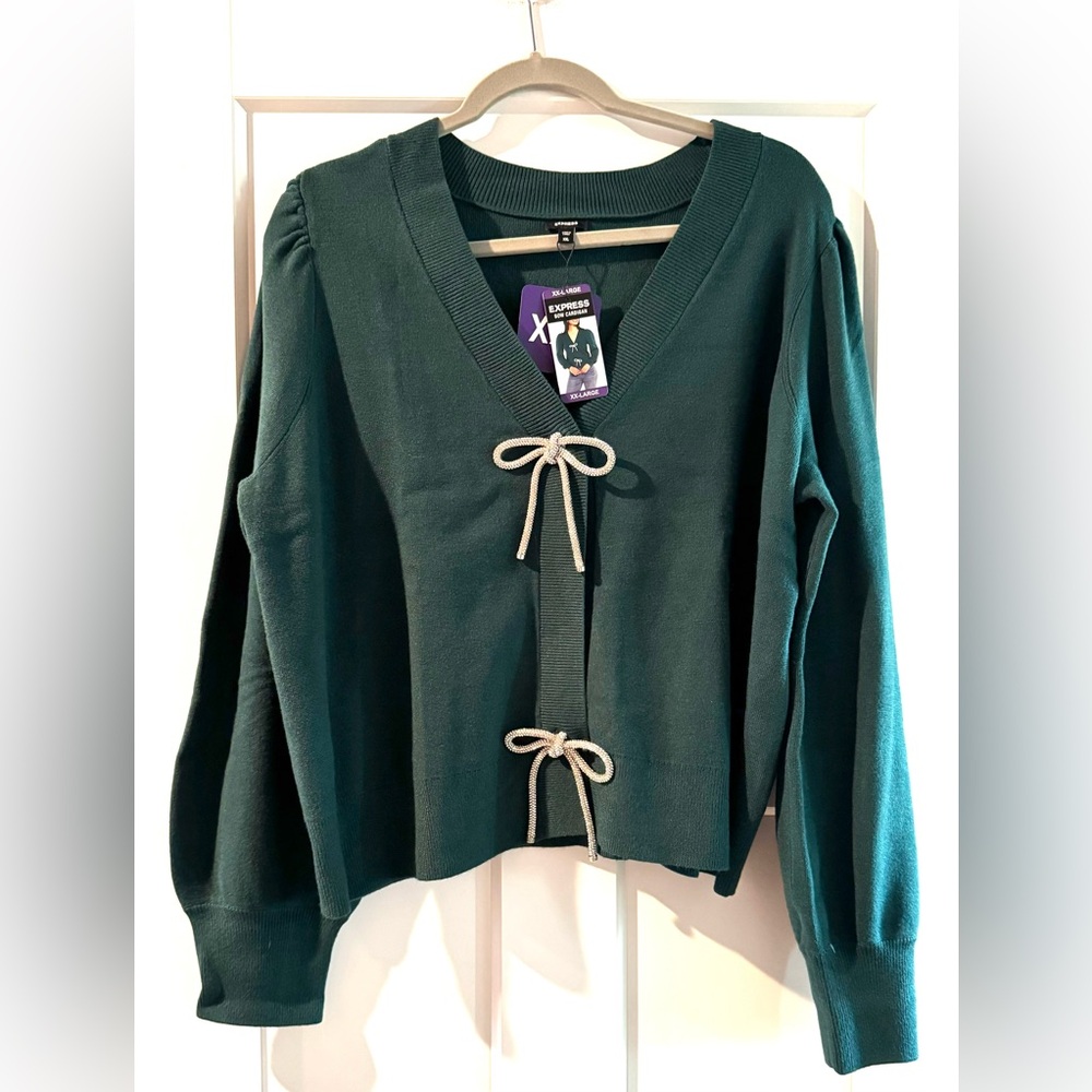 NWT Express Bow Cardigan